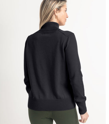 Bhumi Organic Cotton - Fine Knit Turtleneck Jumper - Charcoal