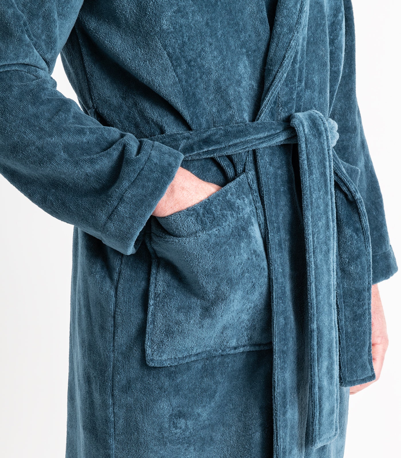 Bhumi Organic Cotton - Spa Robe - Indian Teal