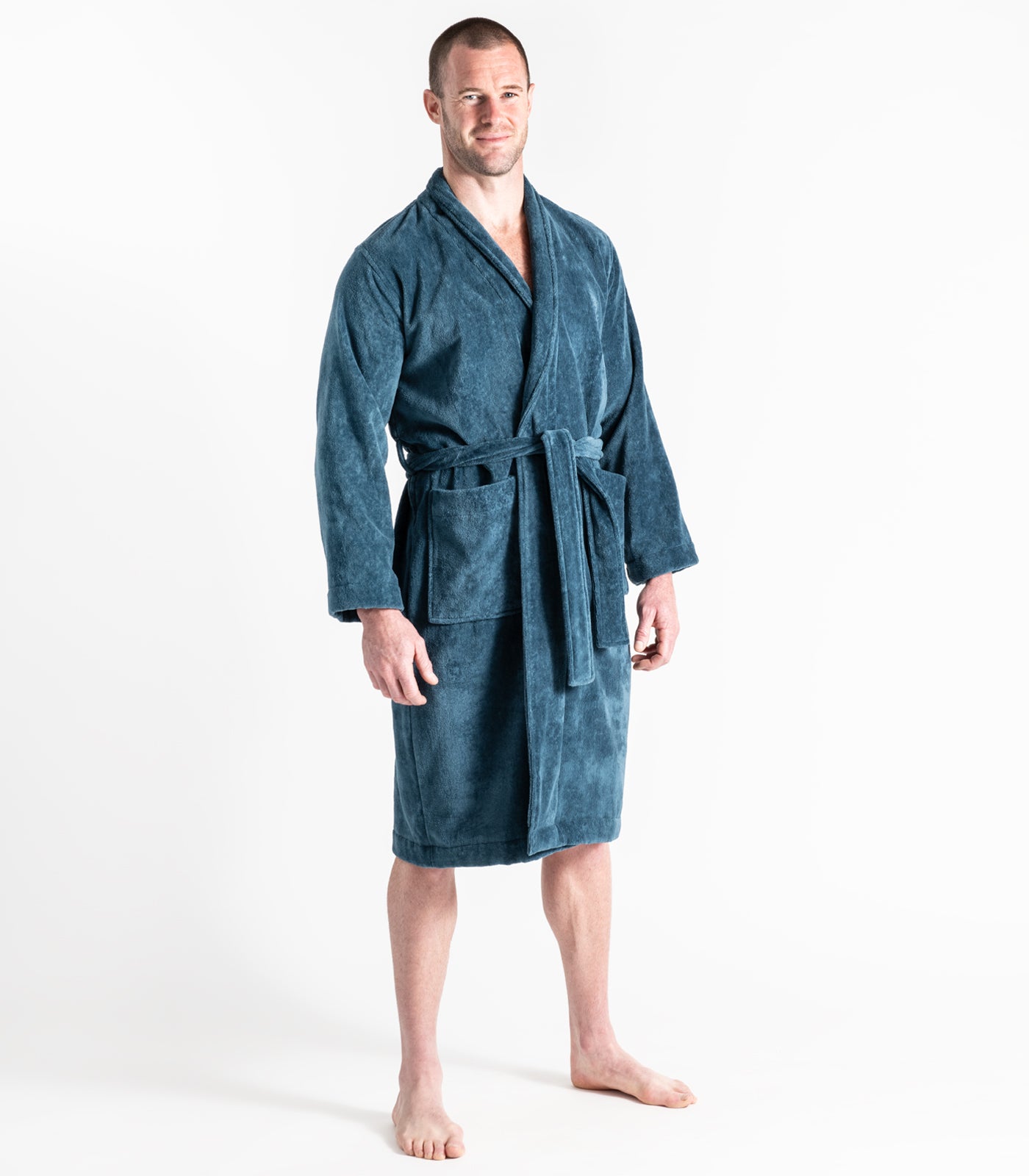 Bhumi Organic Cotton - Spa Robe - Indian Teal