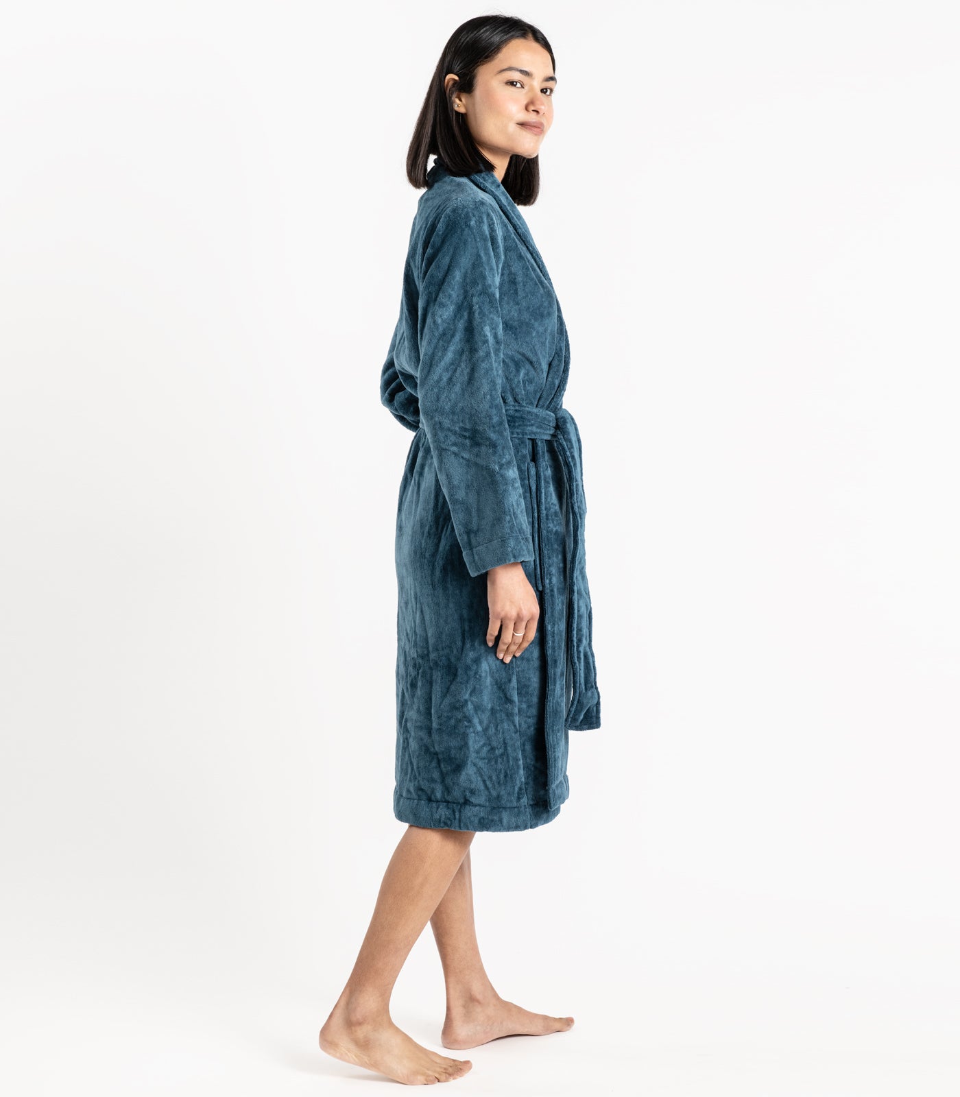 Bhumi Organic Cotton - Spa Robe - Indian Teal