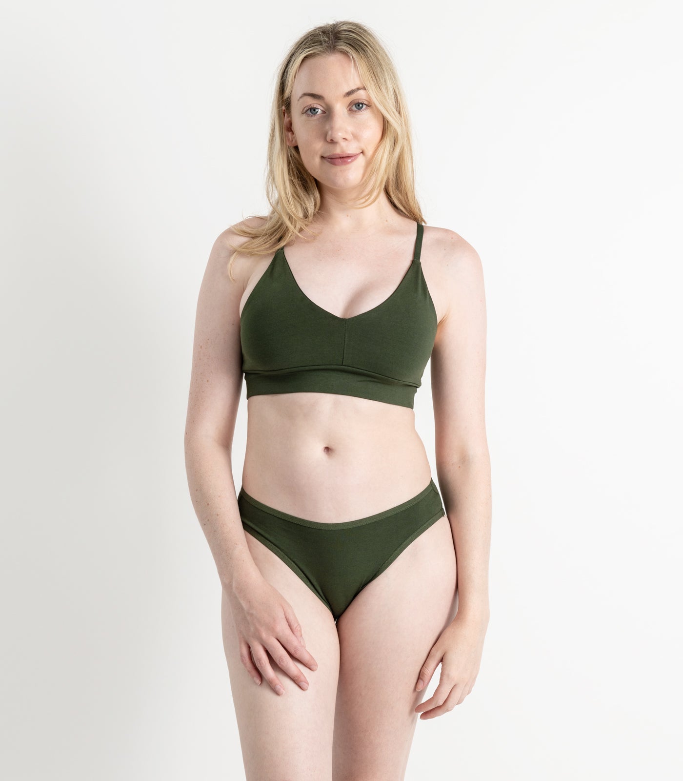 Bhumi Organic Cotton - New Bikini (2 Pack) - Kombu Green