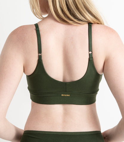 Bhumi Organic Cotton - Classic T-Shirt Bra - Kombu Green