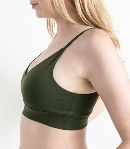 Bhumi Organic Cotton - Classic T-Shirt Bra - Kombu Green