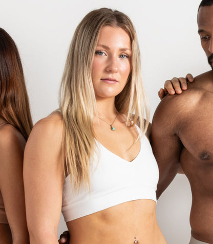 Bhumi Organic Cotton - Classic T-Shirt Bra - White