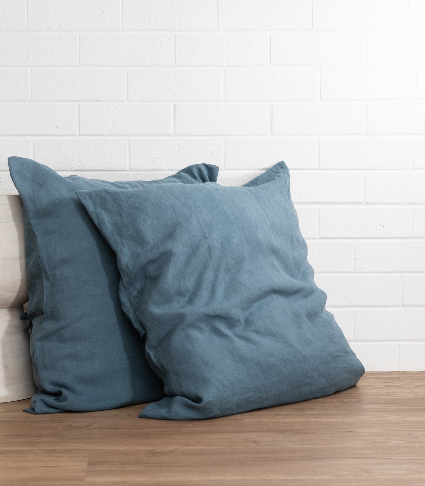 Linen Pillow Cases (pair) - European - Indian Teal