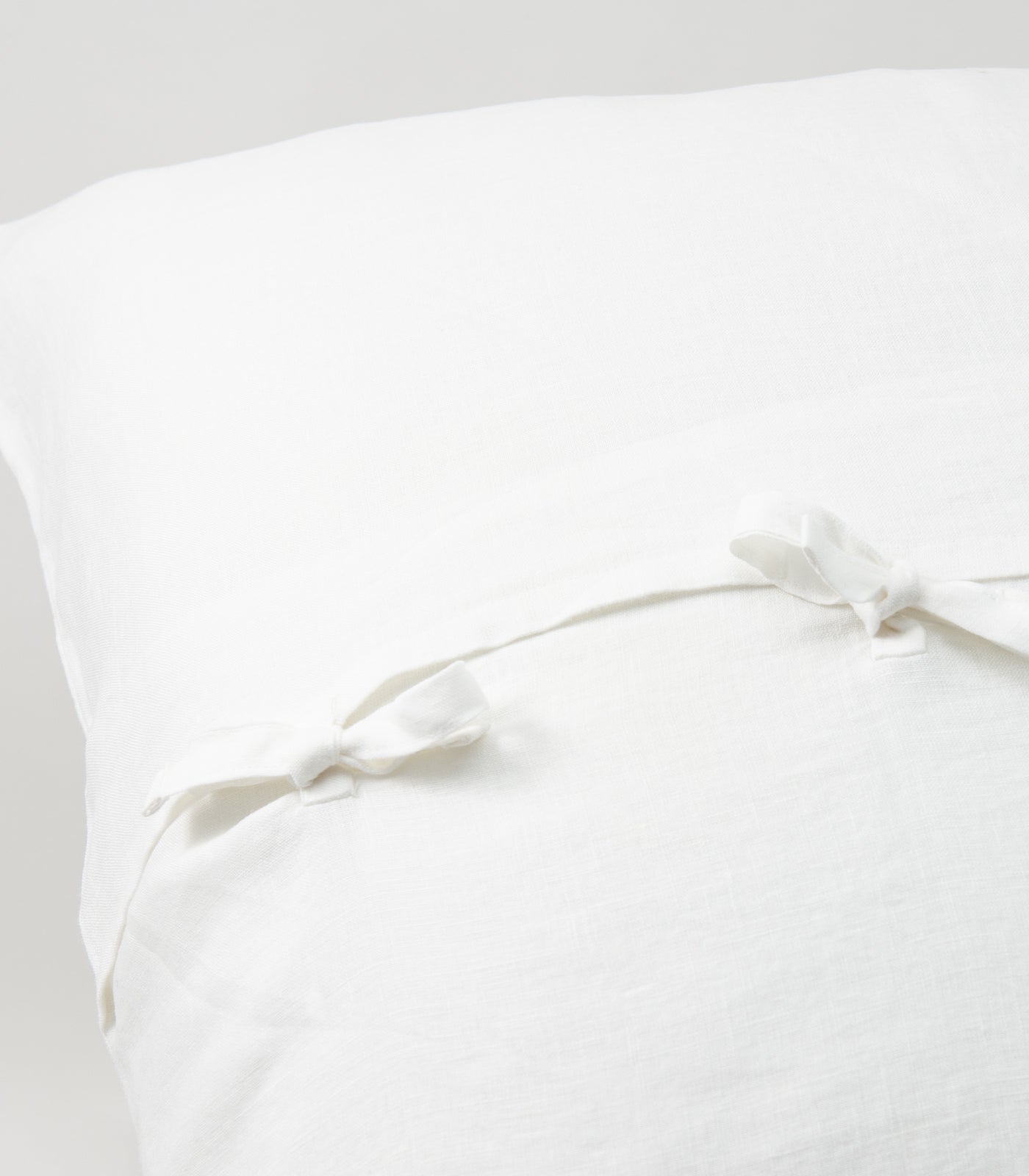 Linen Pillow Cases (pair) - European - White