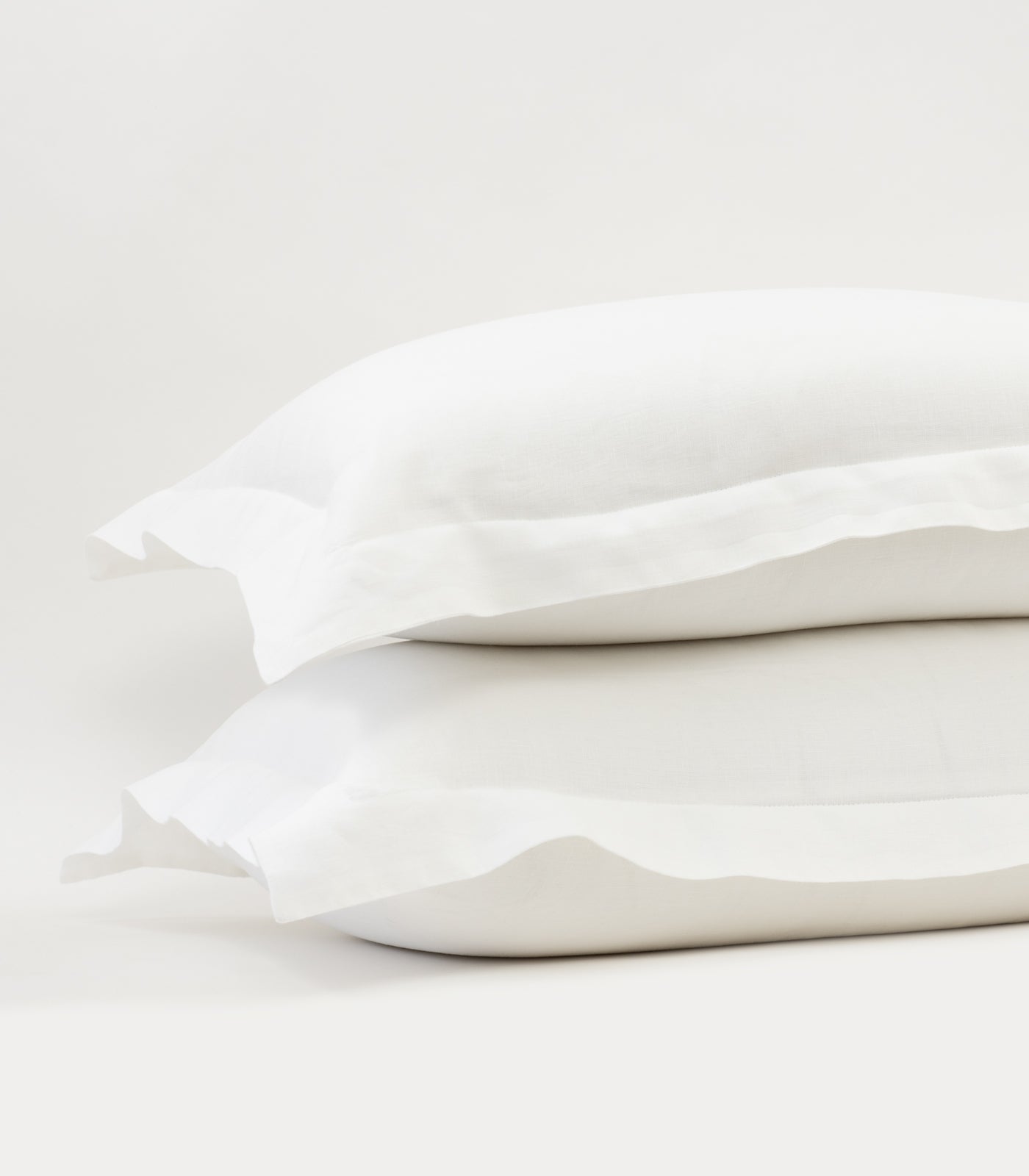 Bhumi Organic Cotton - Linen Pillow Cases (Pair) - White