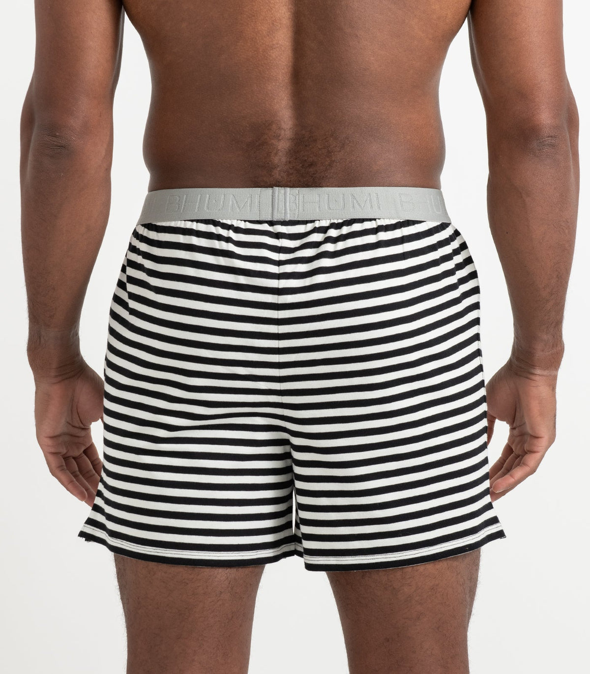 Bhumi Organic Cotton - The Original Boxers (2 Pack) - Black Stripe