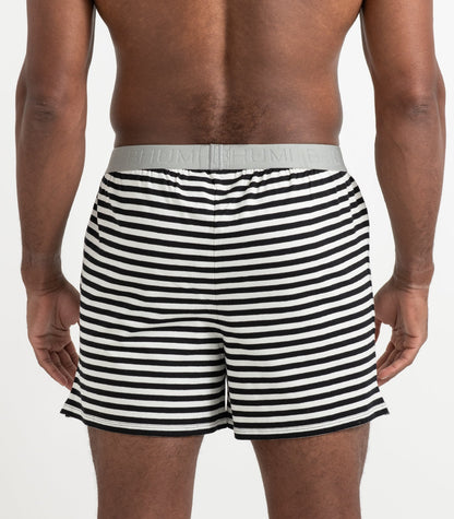 Bhumi Organic Cotton - The Original Boxers (2 Pack) - Black Stripe