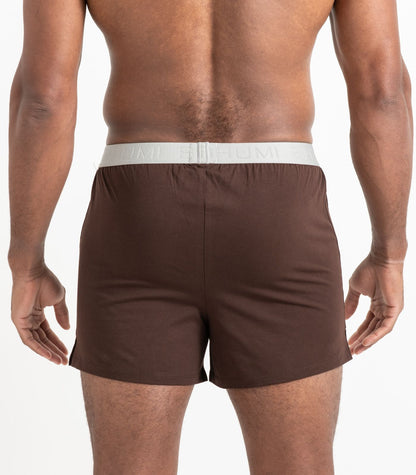 Bhumi Organic Cotton - The Original Boxers (2 Pack) - Coffee Bean