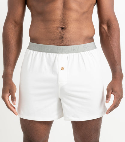Bhumi Organic Cotton - The Original Boxers (2 Pack) - White