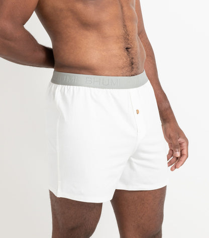 Bhumi Organic Cotton - The Original Boxers (2 Pack) - White