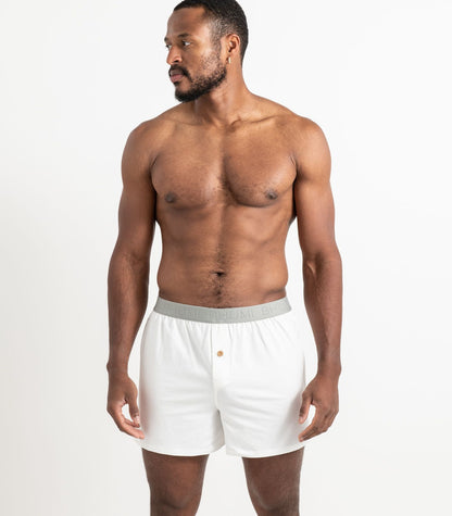 Bhumi Organic Cotton - The Original Boxers (2 Pack) - White