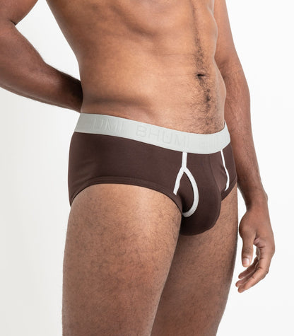 Bhumi Organic Cotton - The Original Briefs (2 Pack) - Coffee Bean