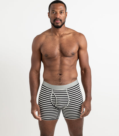 Bhumi Organic Cotton - The Original Trunks (2 Pack) - Black Stripe