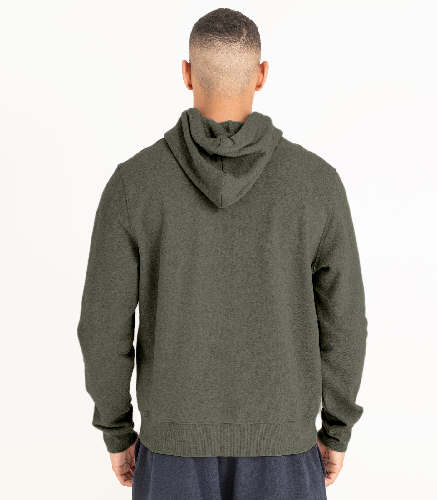 Bhumi Organic Cotton - Men's Hoodie -Green Melange
