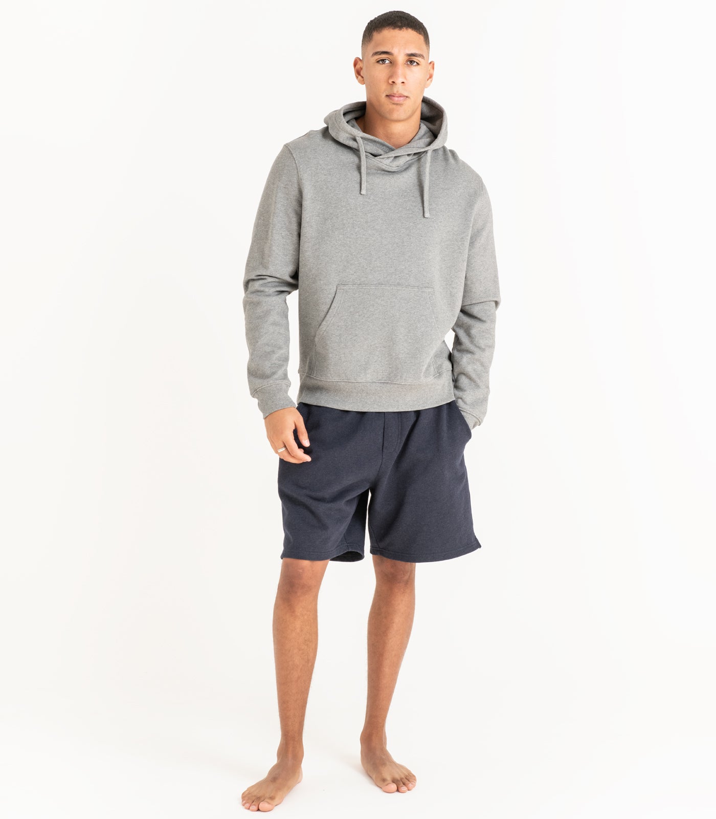Bhumi Organic Cotton - Men's Hoodie -Graphite Melange