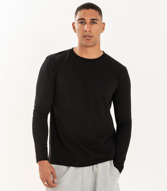 Bhumi Organic Cotton - Men's Basic Long Sleeve Shirt - Black