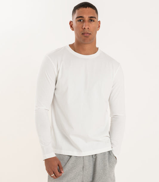 Bhumi Organic Cotton - Men's Basic Long Sleeve Shirt - White