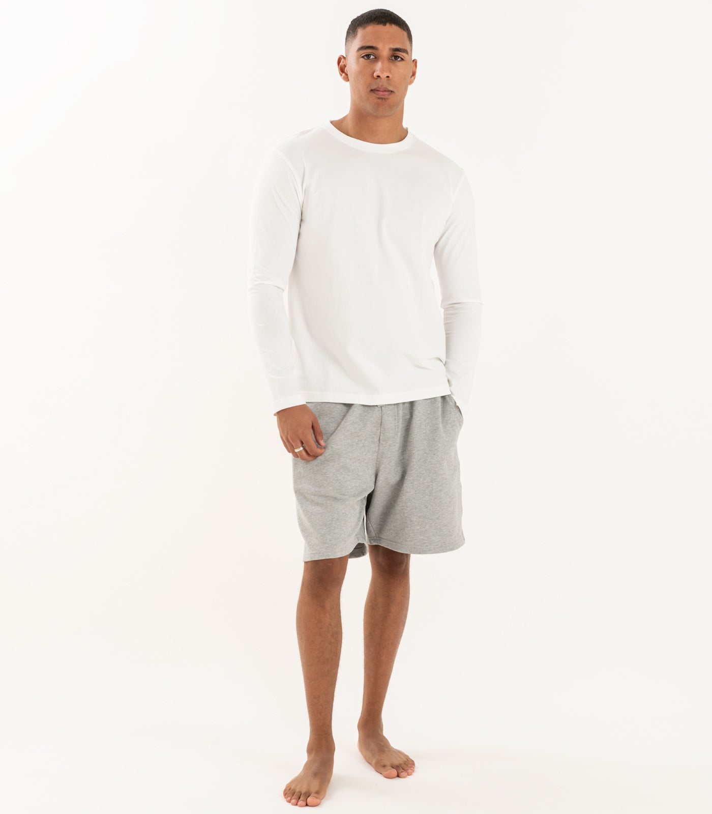 Bhumi Organic Cotton - Men's Basic Long Sleeve Shirt - White