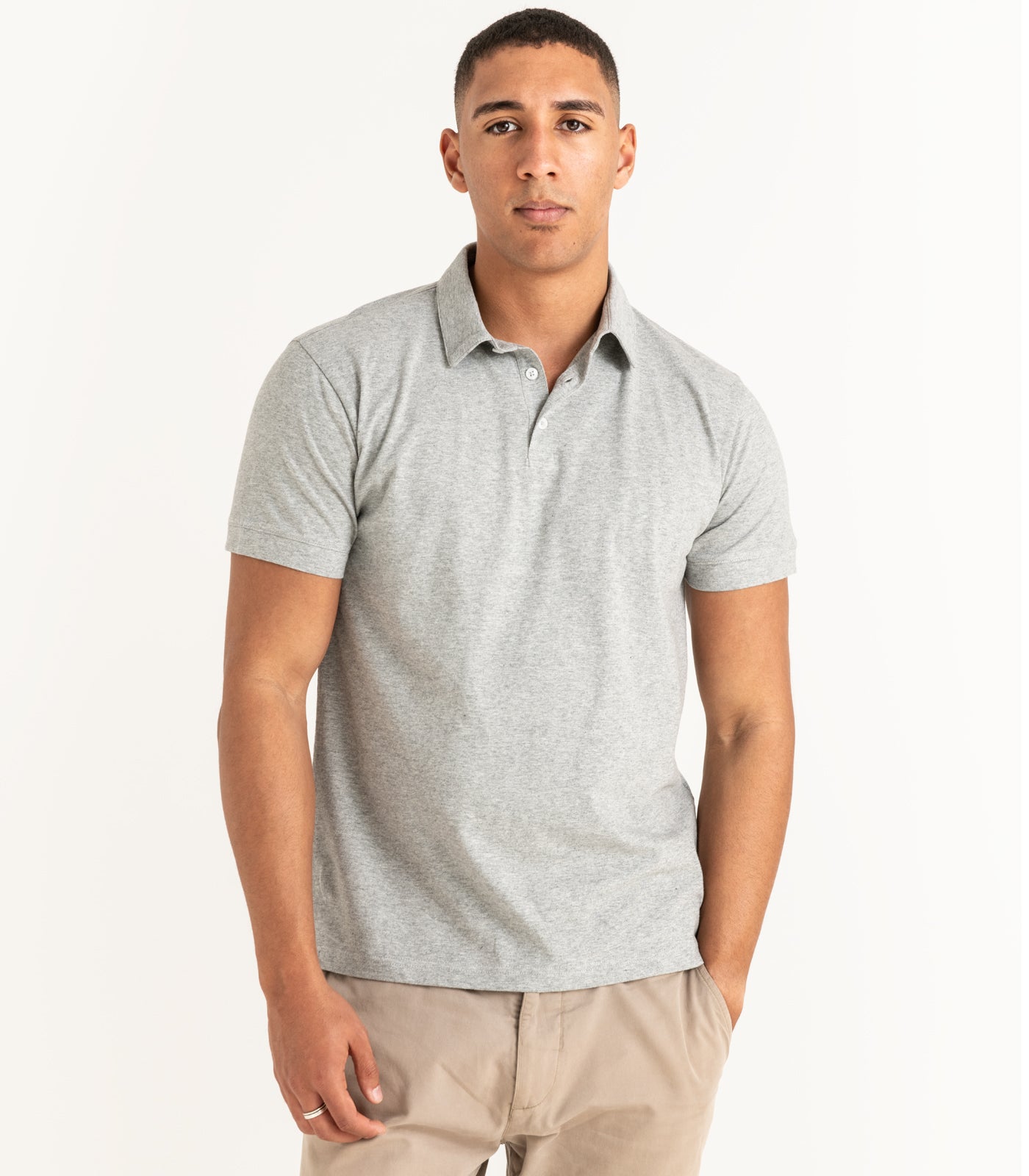 Bhumi Organic Cotton - Polo Shirt (3 Pack) - Grey Melange