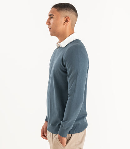 Fine Knit Round Neck Sweater