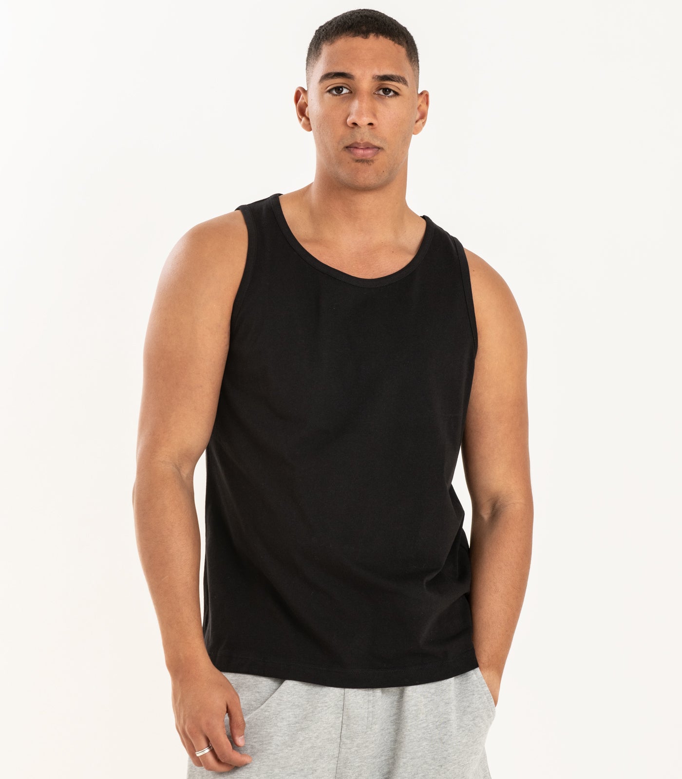 Bhumi Organic Cotton - Men’s Tank Top (3 Pack) - Black
