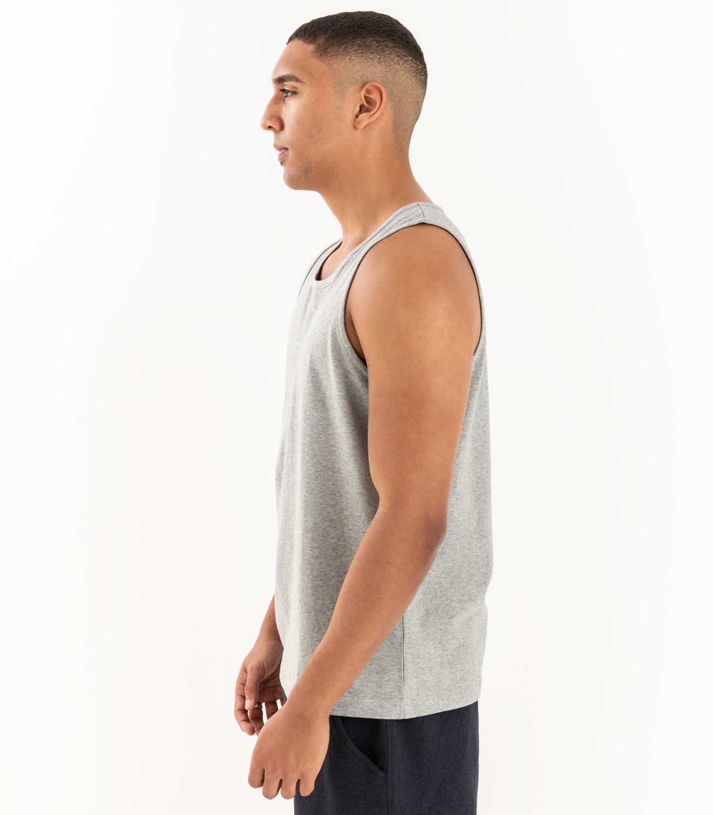 Bhumi Organic Cotton - Men's Tank Top - Grey Melange