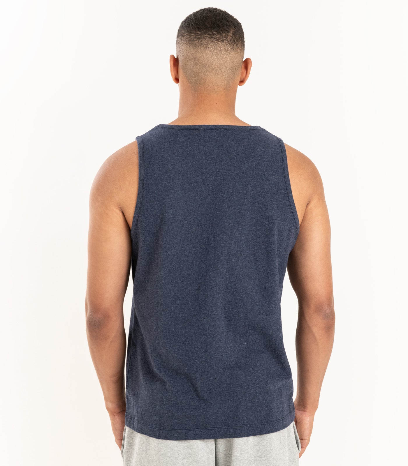 Bhumi Organic Cotton - Men's Tank Top - Navy Melange