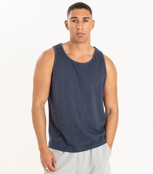Bhumi Organic Cotton - Men's Tank Top - Navy Melange