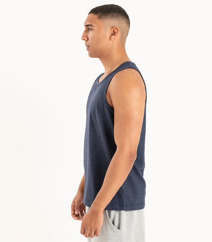 Bhumi Organic Cotton - Men's Tank Top - Navy Melange