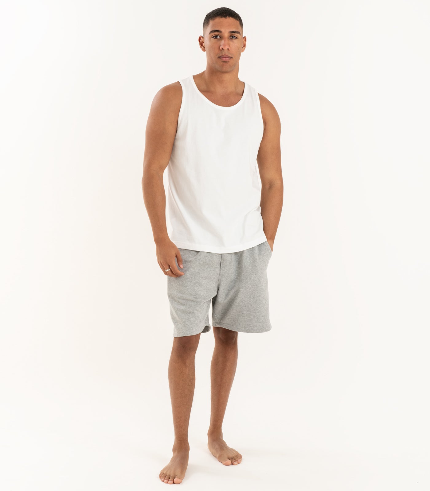 Organic Cotton Men's Tank Top | Bhumi Fairtrade Organic Cotton White / XL Organic Cotton Men's Tank Top | Bhumi Fairtrade Organic Cotton White / XL