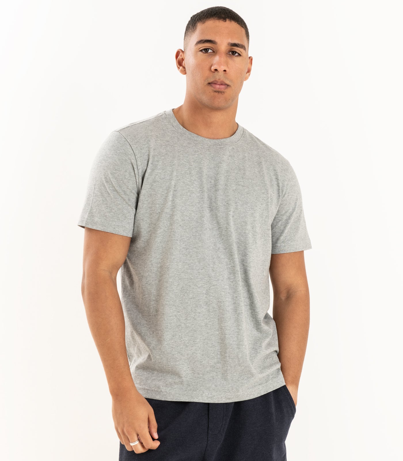 Bhumi Organic Cotton - Basic Tee (3 Pack)  - Grey Melange