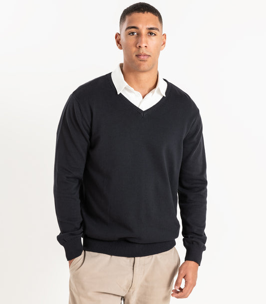 Fine Knit V-Neck Sweater