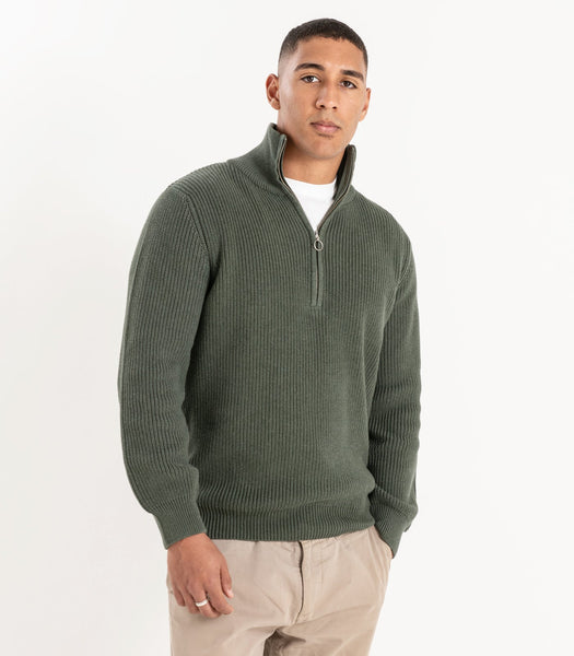 Men_sZipKnitSweaterOliveFront_