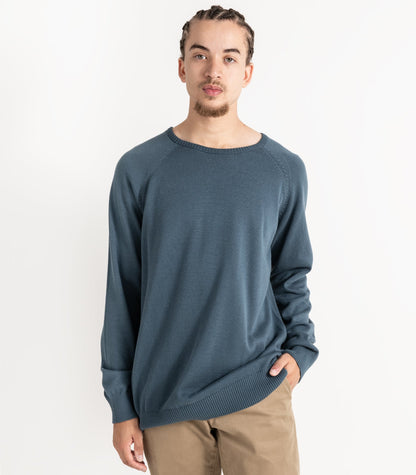 Bhumi Organic Cotton - Mens Fine Knit Round Neck Sweater (3 pack) - Orion Blue