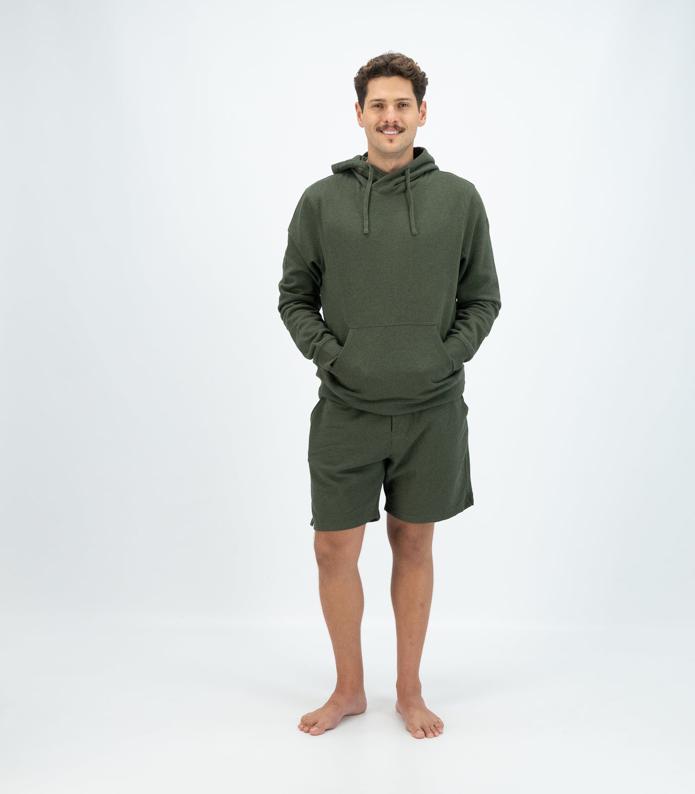 Bhumi Organic Cotton - Men's Shorts - Olive Melange