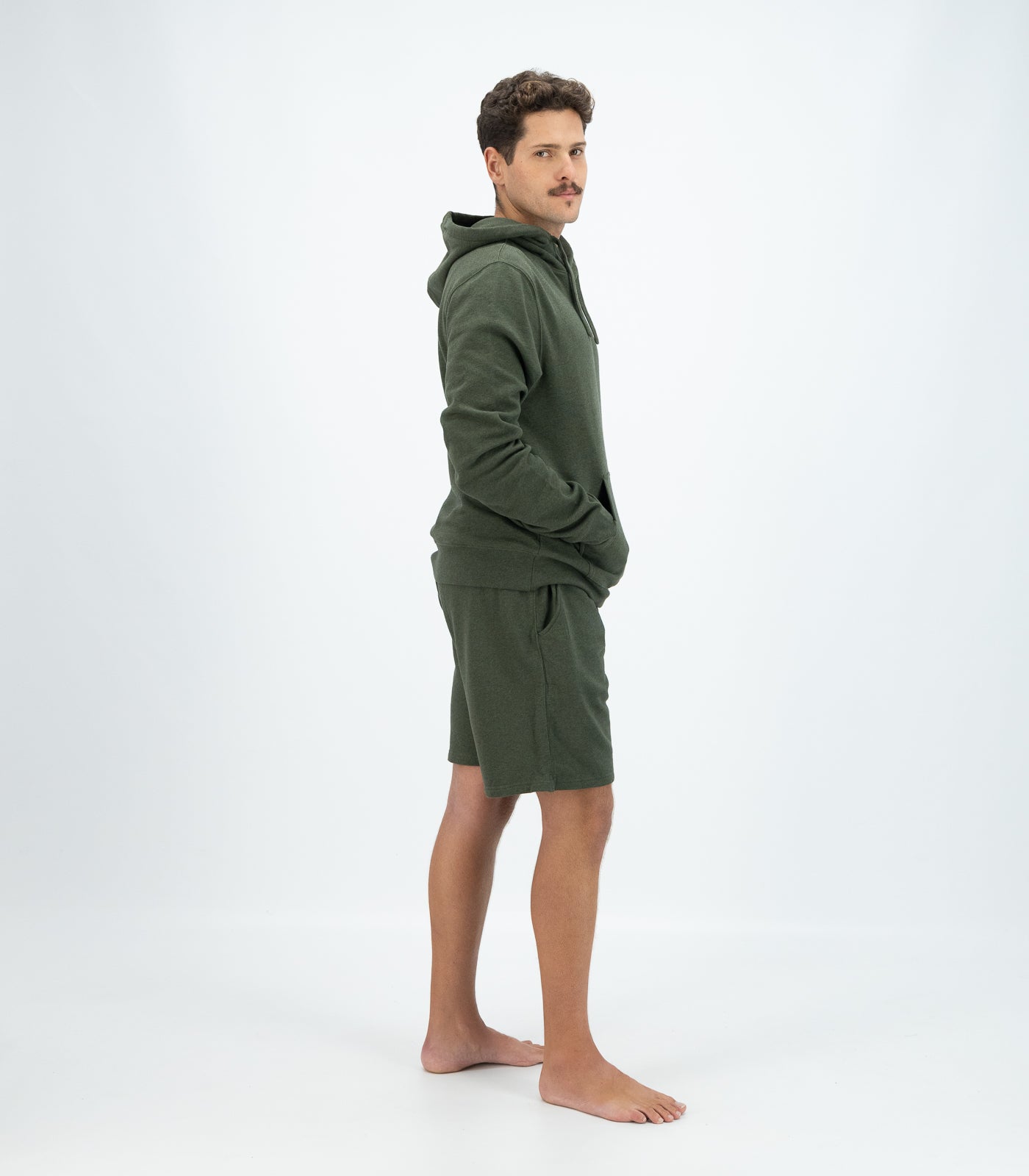 Bhumi Organic Cotton - Men's Shorts - Olive Melange