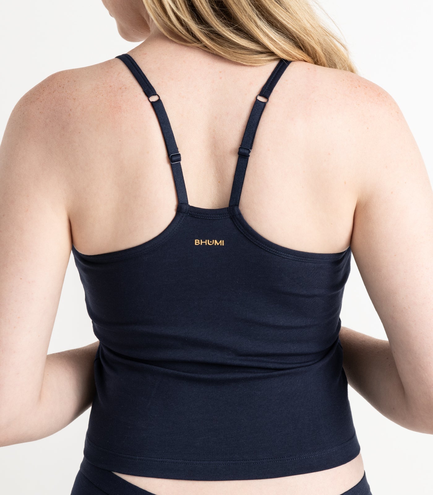 Bhumi Organic Cotton - Cropped Bra Top - Navy