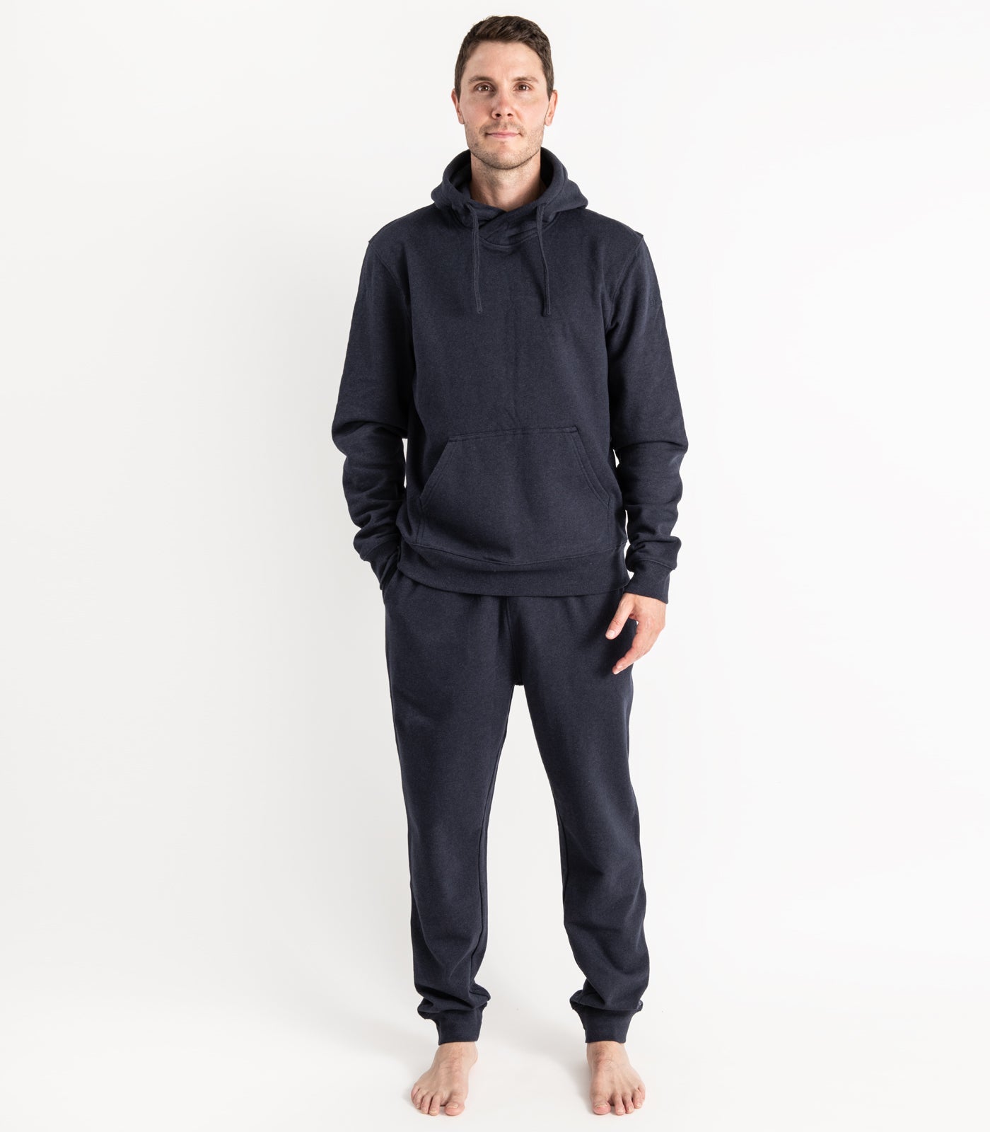 Bhumi Organic Cotton - Track Pant and Hoodie (Men) - Navy Melange