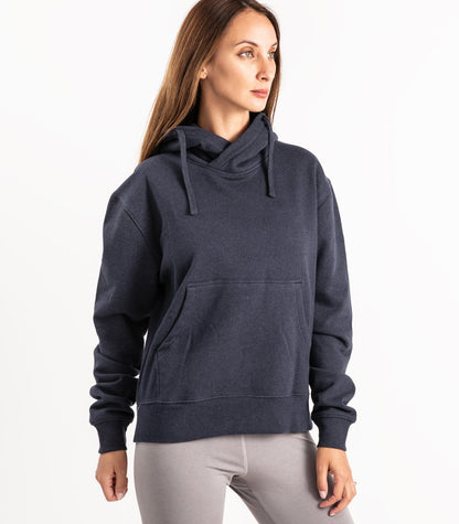 Bhumi Organic Cotton - Track Pant and Hoodie (Women) -  Navy Melange