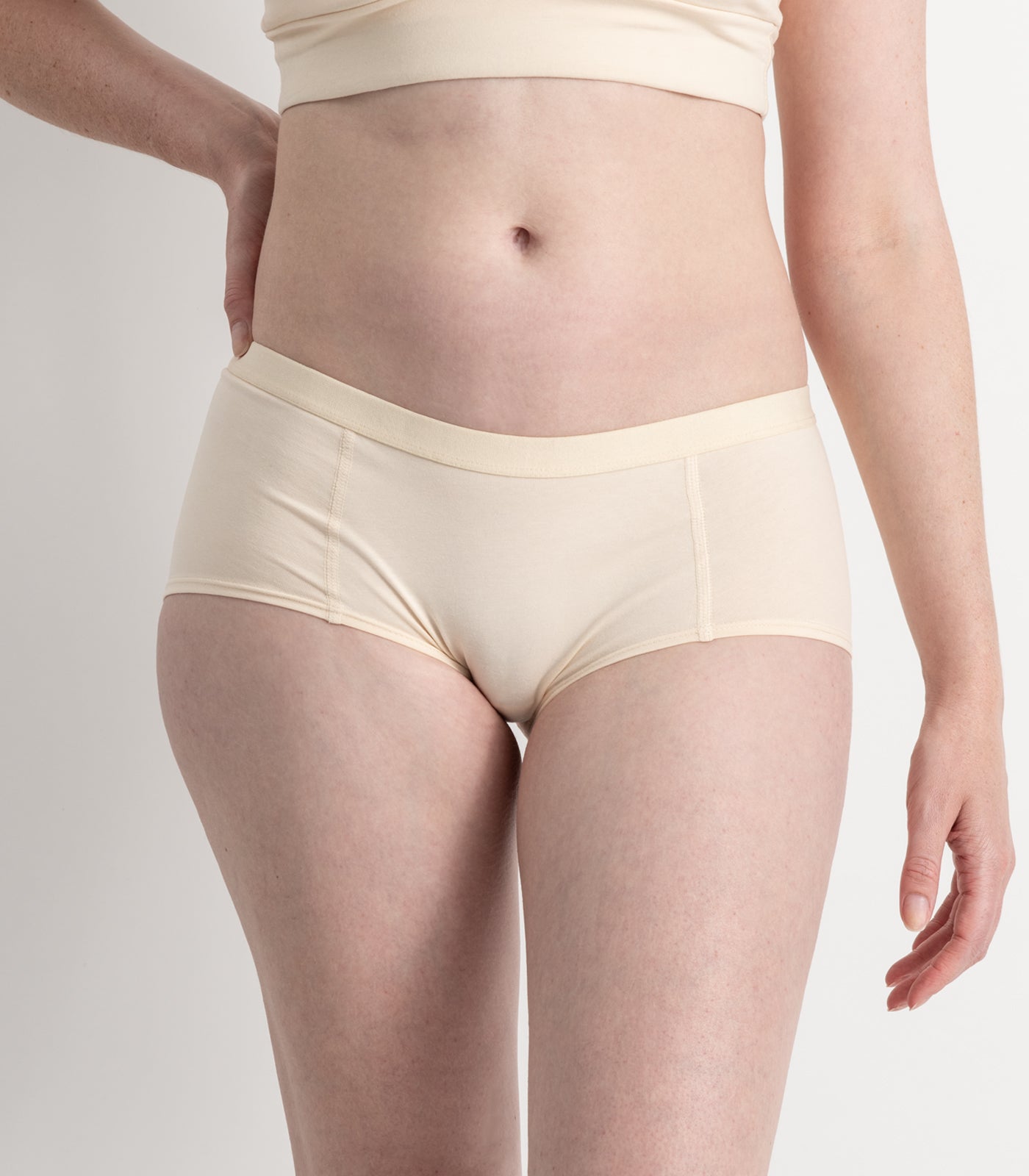 Bhumi Organic Cotton - Boy Short (2 Pack) - Nude