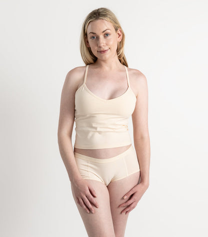 Bhumi Organic Cotton - Cropped Bra Top - Nude