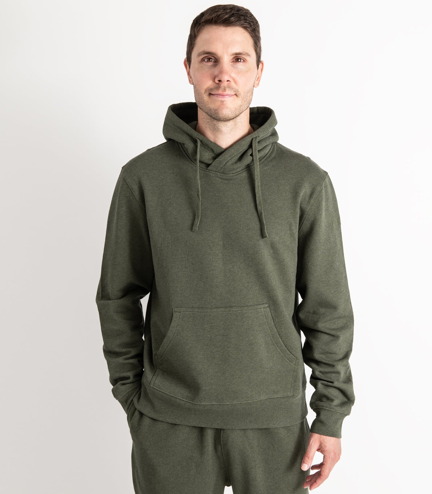 Bhumi Organic Cotton - Men's Hoodie - Green Melange