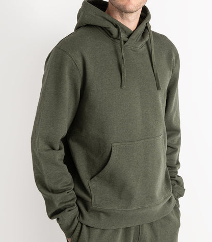 Bhumi Organic Cotton - Men's Hoodie -Green Melange