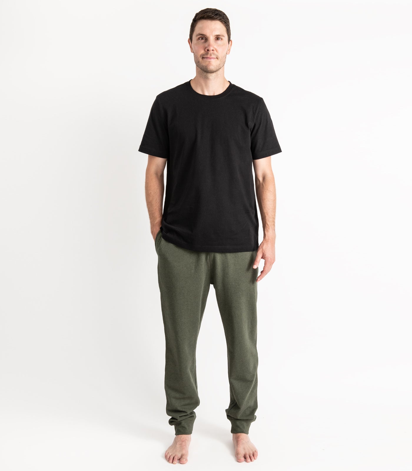 Bhumi Organic Cotton - Men's Joggers - Green Melange