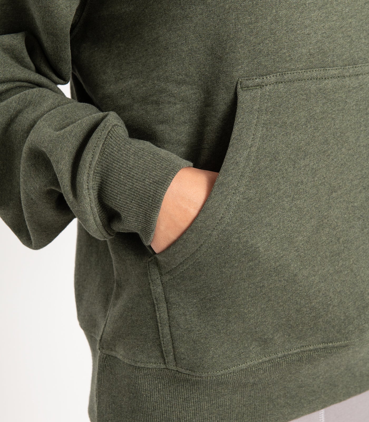 Bhumi Organic Cotton - Hoodie - Green Melange