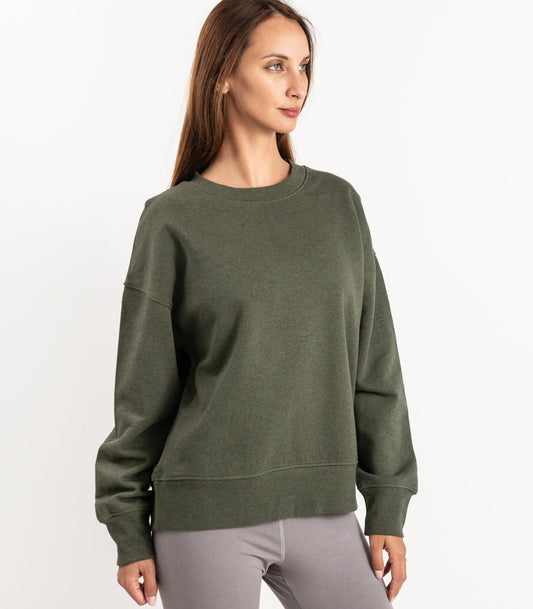 Bhumi Organic Cotton - Sweatshirt - Green Melange