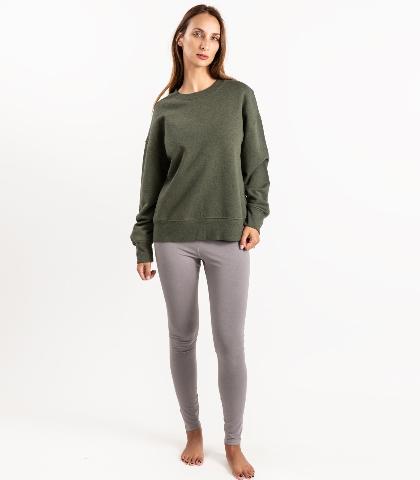 Bhumi Organic Cotton - Sweatshirt - Green Melange