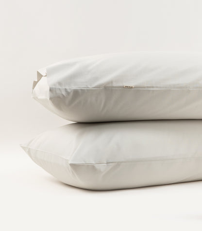 Bhumi Organic Cotton - Percale Pillow Cases (Pair) - Ice